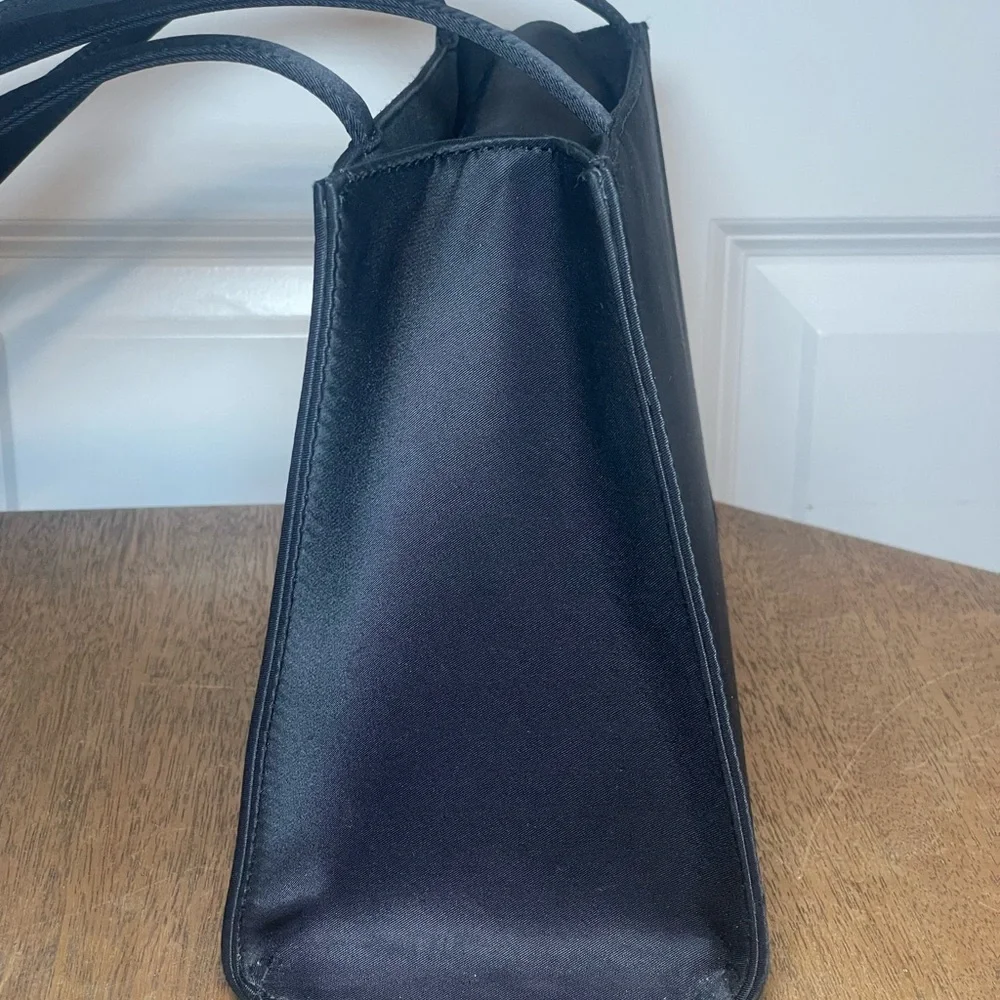 Kate Spade Black Structured Tote Bag | Classic Y2K Minimalist Handbag